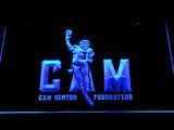 Carolina Panthers Cam Newton LED Neon Sign USB - Blue - TheLedHeroes