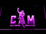 Carolina Panthers Cam Newton LED Neon Sign USB - Purple - TheLedHeroes
