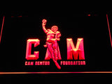 Carolina Panthers Cam Newton LED Neon Sign USB - Red - TheLedHeroes