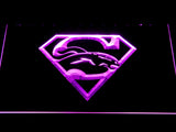 Denver Broncos (11) LED Neon Sign USB - Purple - TheLedHeroes