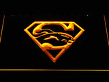 Denver Broncos (11) LED Neon Sign USB - Yellow - TheLedHeroes
