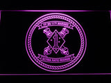 1st Battalion 11th Marines LED Neon Sign USB - Purple - TheLedHeroes