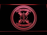 1st Battalion 11th Marines LED Neon Sign USB - Red - TheLedHeroes