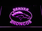 Denver Broncos (12) LED Neon Sign USB - Purple - TheLedHeroes
