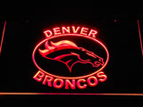 Denver Broncos (12) LED Neon Sign USB - Red - TheLedHeroes