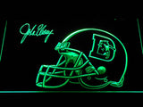 Denver Broncos John Elway LED Neon Sign USB - Green - TheLedHeroes
