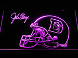 Denver Broncos John Elway LED Neon Sign USB - Purple - TheLedHeroes