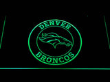 Denver Broncos (13) LED Neon Sign USB - Green - TheLedHeroes