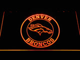 Denver Broncos (13) LED Neon Sign USB - Orange - TheLedHeroes