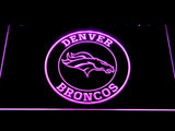 Denver Broncos (13) LED Neon Sign USB - Purple - TheLedHeroes