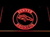 Denver Broncos (13) LED Neon Sign USB - Red - TheLedHeroes