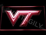 Virginia Tech Hokies LED Neon Sign USB - Red - TheLedHeroes