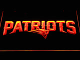 New England Patriots (8) LED Neon Sign USB - Orange - TheLedHeroes