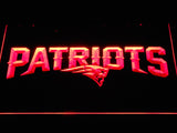 New England Patriots (8) LED Neon Sign USB - Red - TheLedHeroes