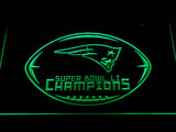 New England Patriots Super Bowl LI Champions LED Sign - Green - TheLedHeroes