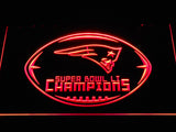 New England Patriots Super Bowl LI Champions LED Sign - Red - TheLedHeroes