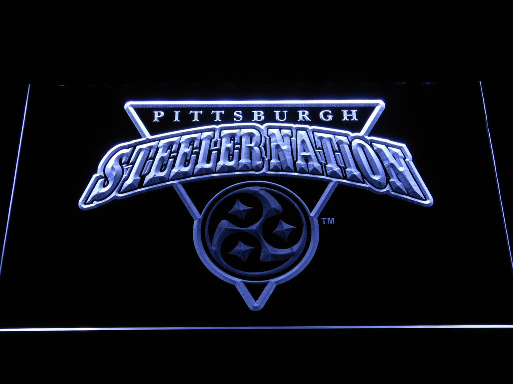 Pittsburgh Steelers (8) LED Neon Sign Electrical - White - TheLedHeroes