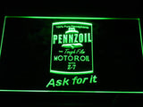 Pennzoil Motor Oil LED Neon Sign USB - Green - TheLedHeroes