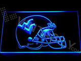 West Virginia Mountaineers LED Neon Sign USB - Blue - TheLedHeroes