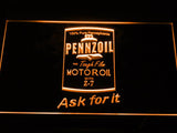Pennzoil Motor Oil LED Neon Sign USB - Orange - TheLedHeroes