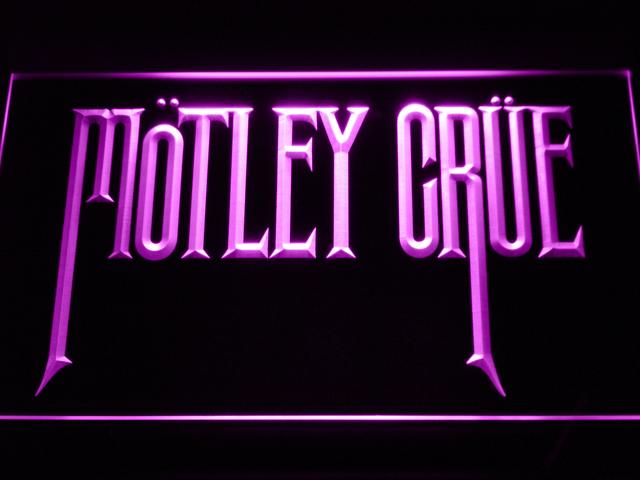 Motley Crue LED Neon Sign USB - Purple - TheLedHeroes