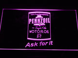 Pennzoil Motor Oil LED Neon Sign USB - Purple - TheLedHeroes