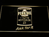 FREE Pennzoil Motor Oil LED Sign - Yellow - TheLedHeroes