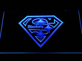 Pittsburgh Steelers (11) LED Neon Sign USB - Blue - TheLedHeroes