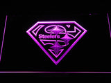 Pittsburgh Steelers (11) LED Neon Sign USB - Purple - TheLedHeroes