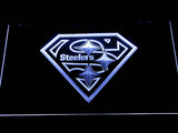 Pittsburgh Steelers (11) LED Neon Sign USB - White - TheLedHeroes