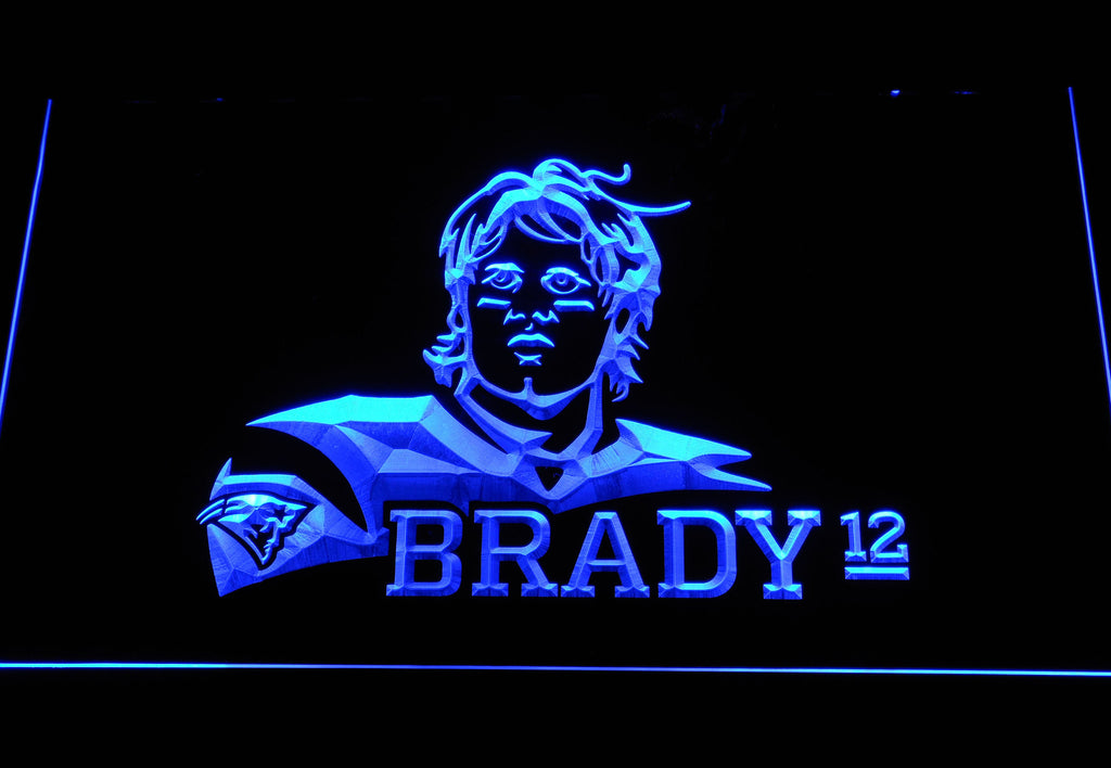 New England Patriots Tom Brady LED Sign - Blue - TheLedHeroes