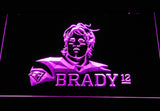 New England Patriots Tom Brady LED Sign - Purple - TheLedHeroes