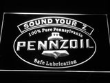 Pennzoil Sound Your Z LED Neon Sign USB - White - TheLedHeroes