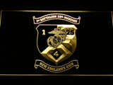 FREE 1st Battalion 25th Marines LED Sign - Yellow - TheLedHeroes