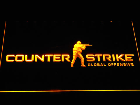 FREE Counter Strike Global Offensive LED Sign - Yellow - TheLedHeroes