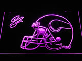 Tampa Bay Buccaneers Josh Freeman LED Neon Sign USB - Purple - TheLedHeroes