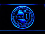 1st Infantry Division Operation Iraqi LED Neon Sign USB - Blue - TheLedHeroes