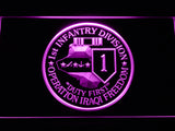 FREE 1st Infantry Division Operation Iraqi LED Sign - Purple - TheLedHeroes