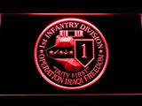 1st Infantry Division Operation Iraqi LED Neon Sign USB - Red - TheLedHeroes