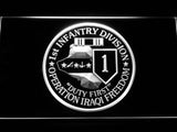 1st Infantry Division Operation Iraqi LED Neon Sign USB - White - TheLedHeroes