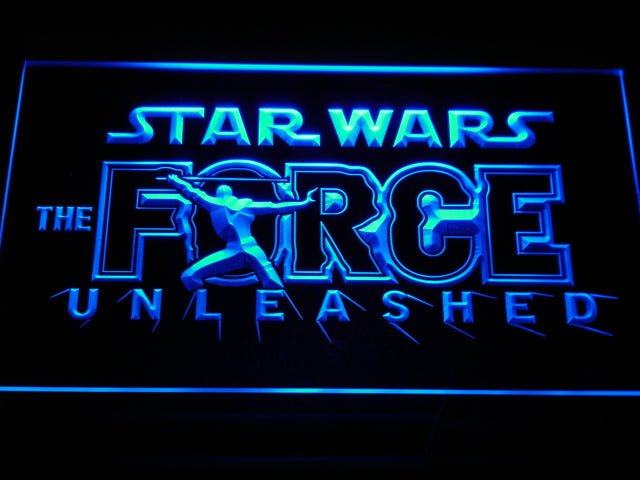 FREE Star Wars The Force Unleashed LED Sign - Blue - TheLedHeroes