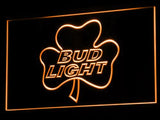 Bud Light Shamrock LED Neon Sign USB - Orange - TheLedHeroes