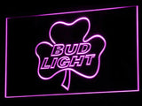 Bud Light Shamrock LED Neon Sign USB - Purple - TheLedHeroes