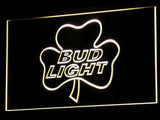 Bud Light Shamrock LED Neon Sign USB - Yellow - TheLedHeroes