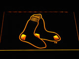 Boston Red Sox (14) LED Neon Sign USB - Yellow - TheLedHeroes