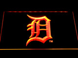 Detroit Tigers Logo LED Neon Sign USB - Orange - TheLedHeroes