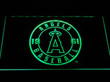 Los Angeles Angels (9) LED Neon Sign Electrical - Green - TheLedHeroes