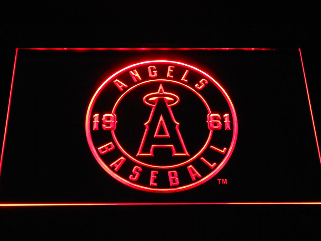 Los Angeles Angels (9) LED Neon Sign Electrical - Red - TheLedHeroes