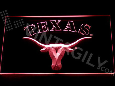 Texas Longhorns LED Sign - Red - TheLedHeroes