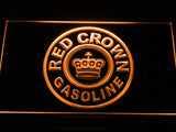 Red Crown Gasoline LED Neon Sign Electrical - Orange - TheLedHeroes